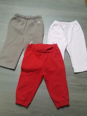 Lot de 3 pantalons taille 80