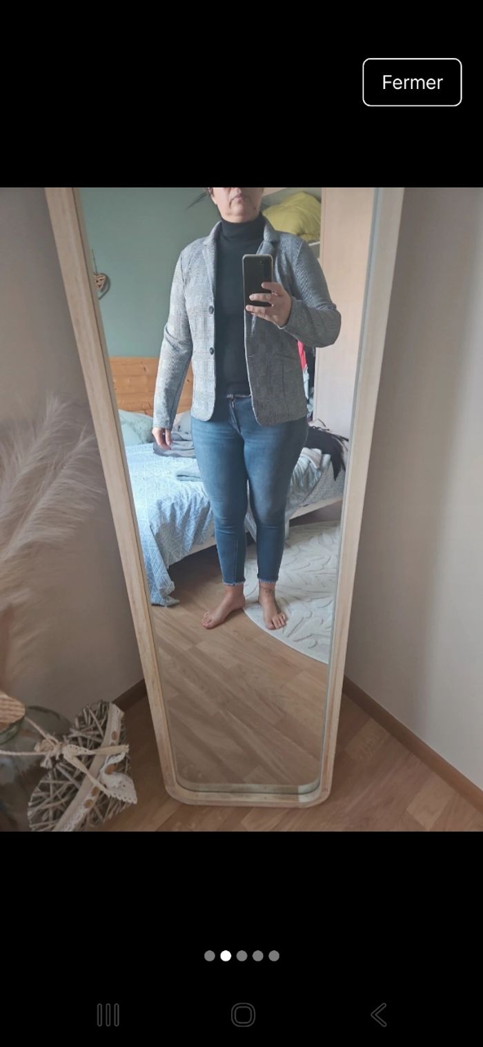 Veste blazer elasthane - photo numéro 4