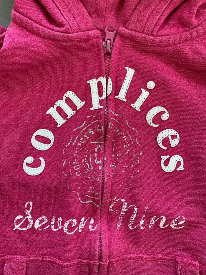 Gilet à capuche rose 6 ans Complices - photo numéro 2