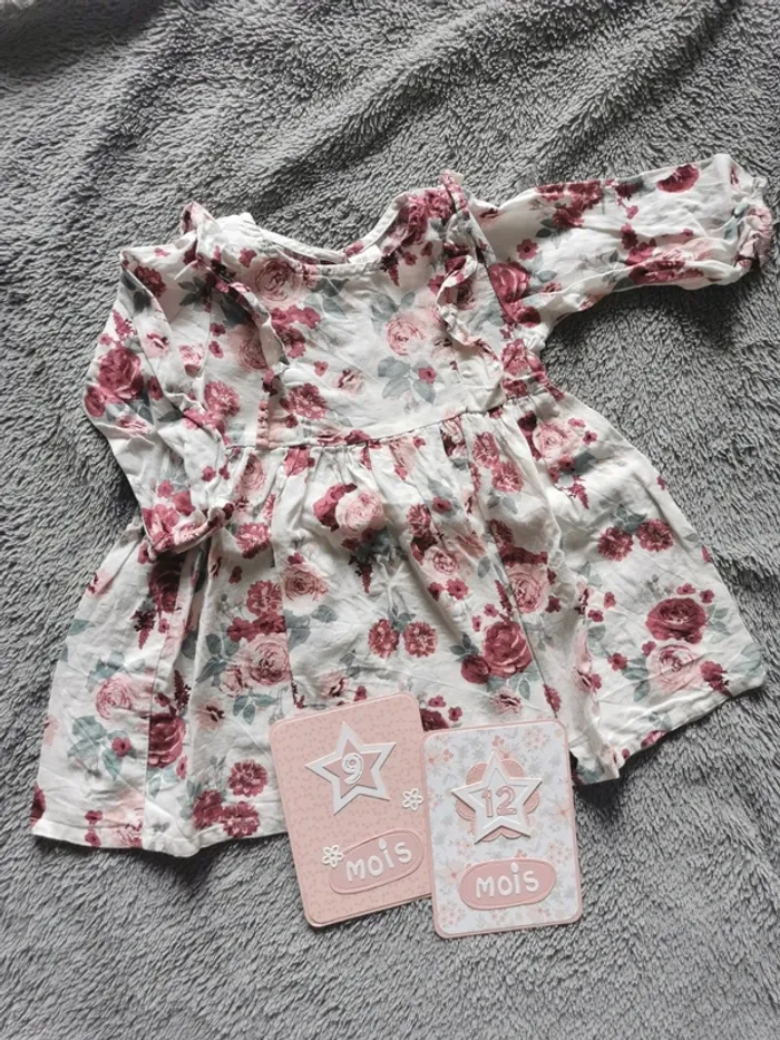 Robe vintage fleurie H&M 9-12mois