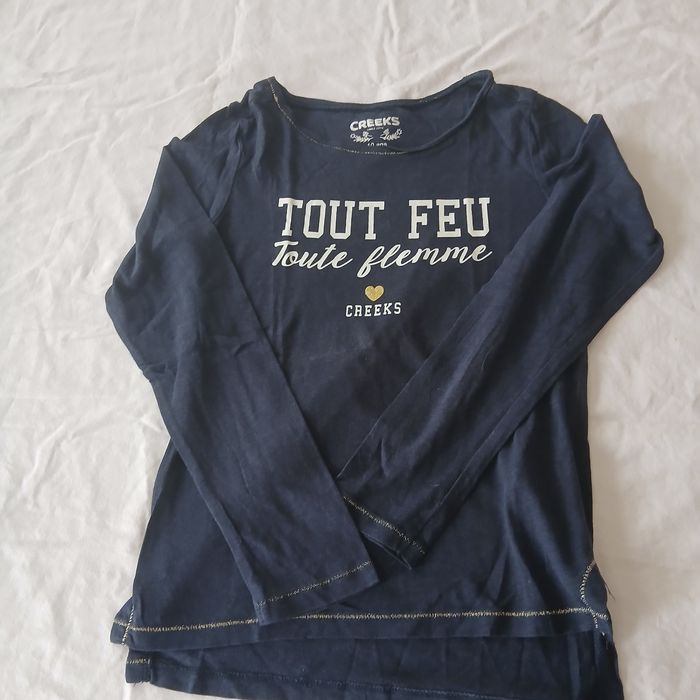 T-shirt tout feu toute flemme • 10 ans • Creeks - photo numéro 2