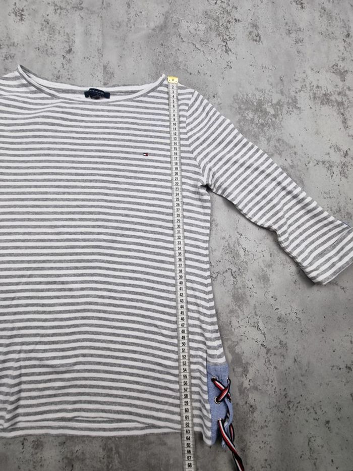 Sweat marinière Tommy Hilfiger – Taille M Femmes (mesures en photos) - photo numéro 8