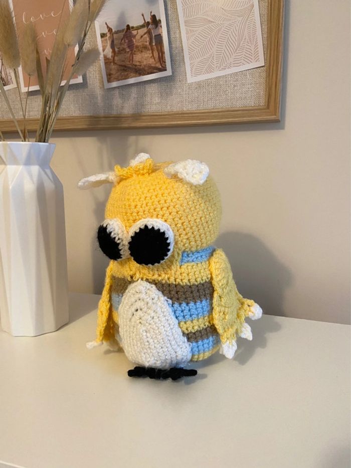 Peluche crochet chouette - photo numéro 2