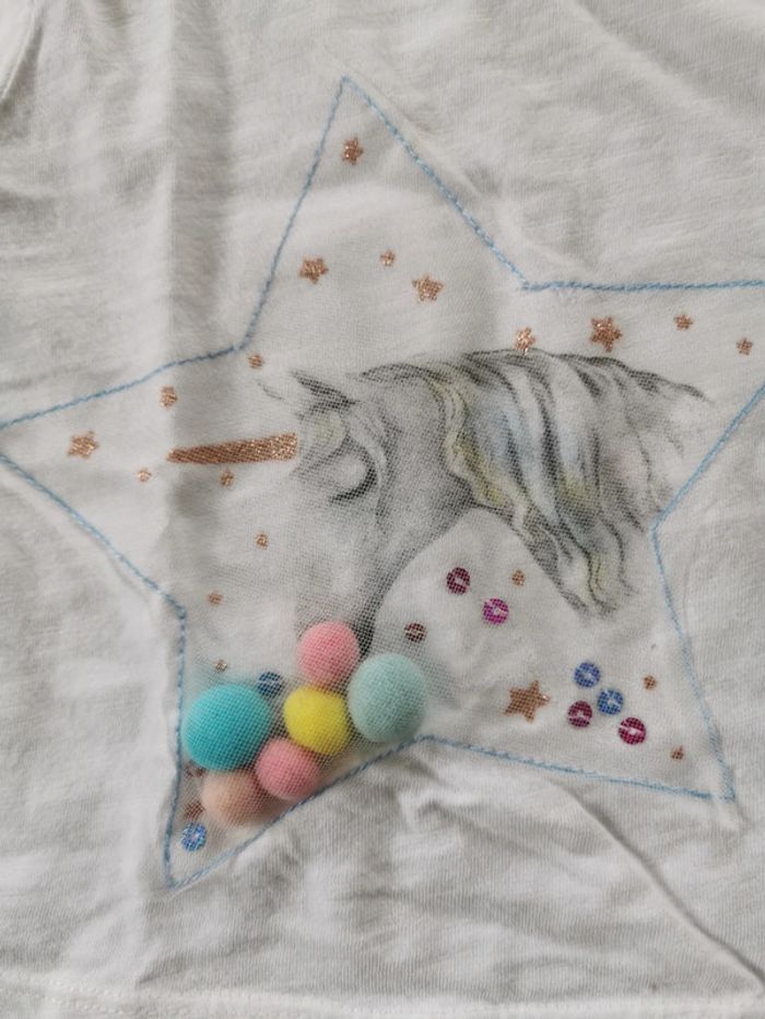 T-shirt bébé fille 6/9 mois - photo numéro 2