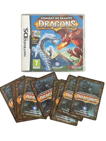 Jeu vidéo Combat de Géants Dragons sur console Nintendo Ds + 15 cartes du jeu