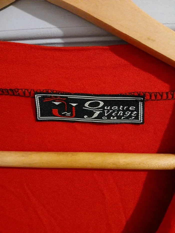 Tee-shirt MC rouge - photo numéro 3