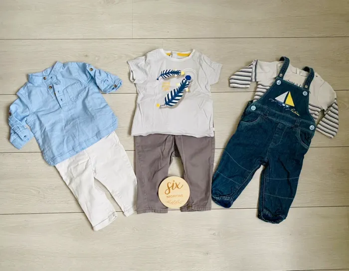 Lot de 3 tenues 6 mois bébé