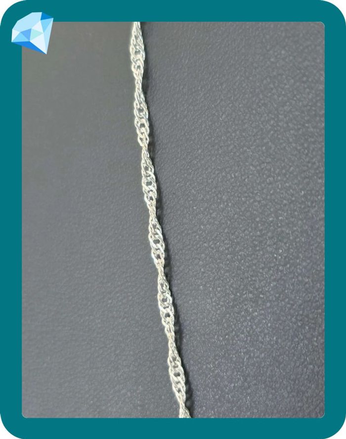 Collier maille Torsadé 1,6mm 45cm - photo numéro 3