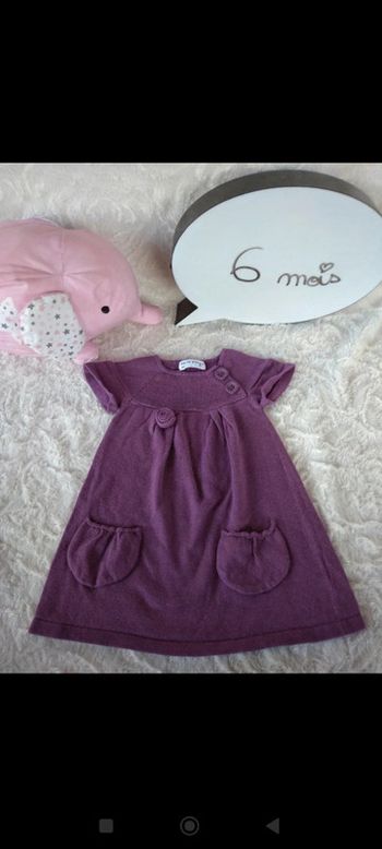 Robe pull Fille 6 mois Sucre d'orge