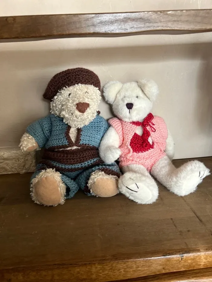 Lot de deux oursons