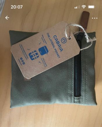 Pochette latérale cabaia kaki