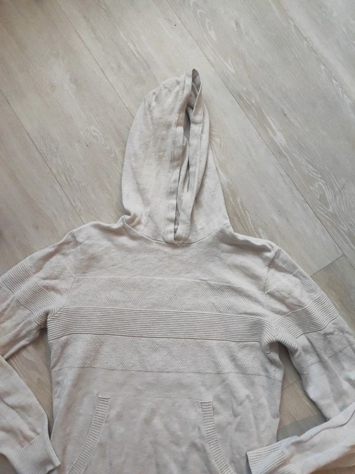Pull a capuche avec poche centrale - photo numéro 3