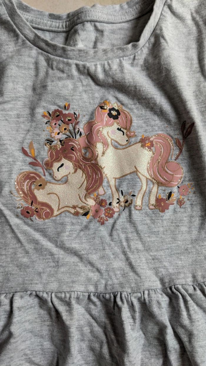 Robe manches longues fille 5 ans licornes - photo numéro 2