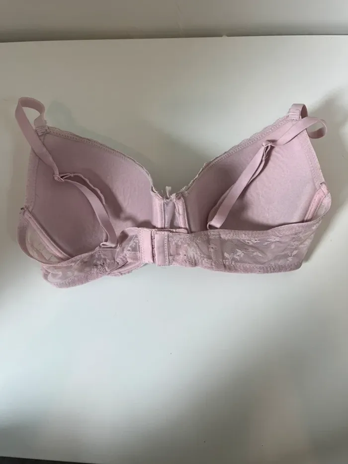 Soutien-gorge dentelle rose poudré In Extenso Taille 95C - photo numéro 2