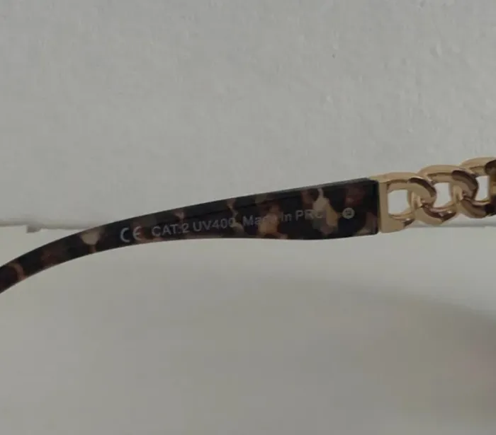 Lunettes imprimé avec deco doré de Soleil vintage - photo numéro 4