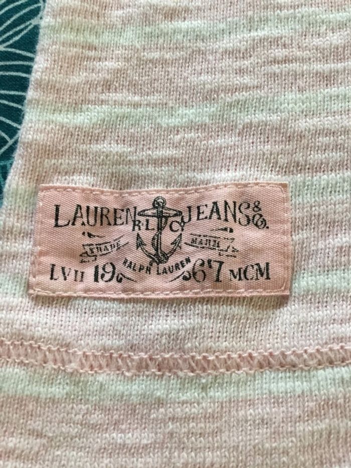 Sweat 1/4 zip à capuche manches 3/4 pour femme Lauren jeans co Ralph Lauren rose taille XL 090 - photo numéro 5