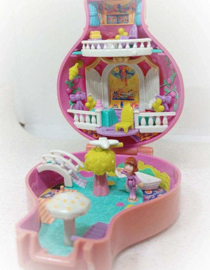 Polly pocket bluebird montgolfière balloon haut loin attraction manège UP away holiday miniature