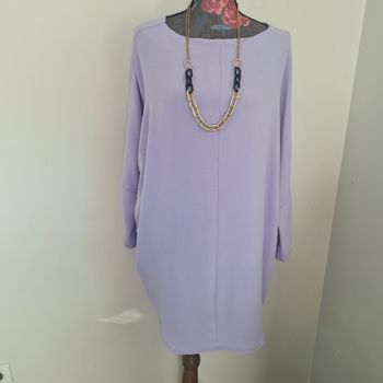 Belle robe lilas fluide