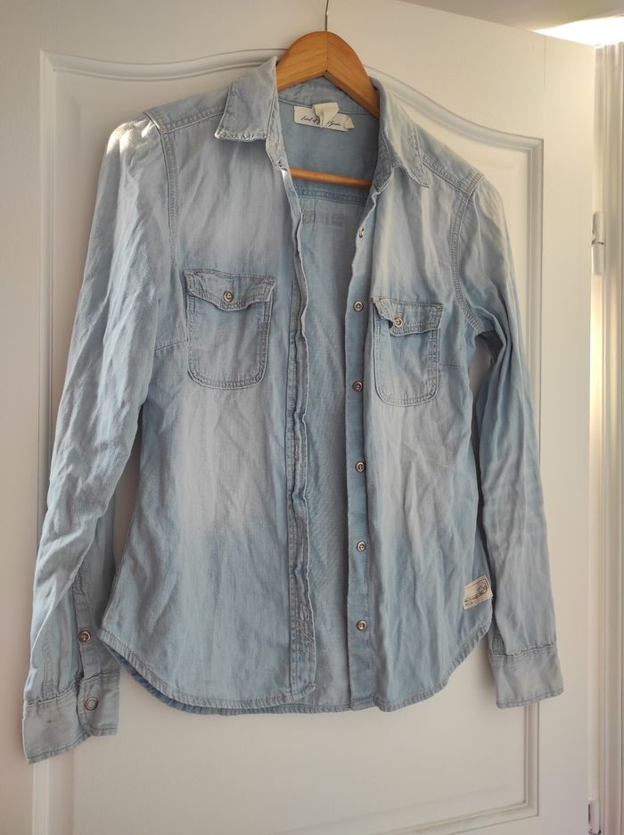 Chemise en jean bleu ciel L.O.G.G