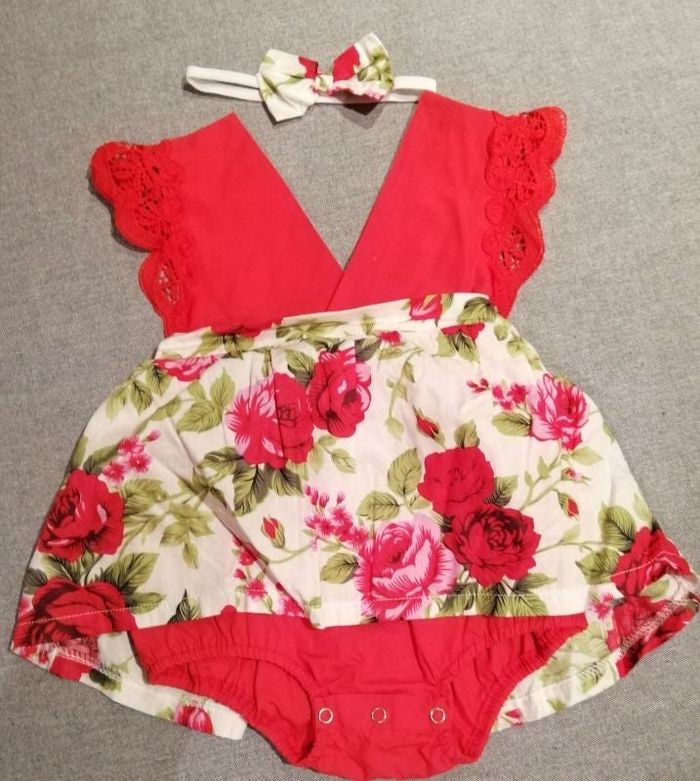 Robe 100cm serre tête assorti