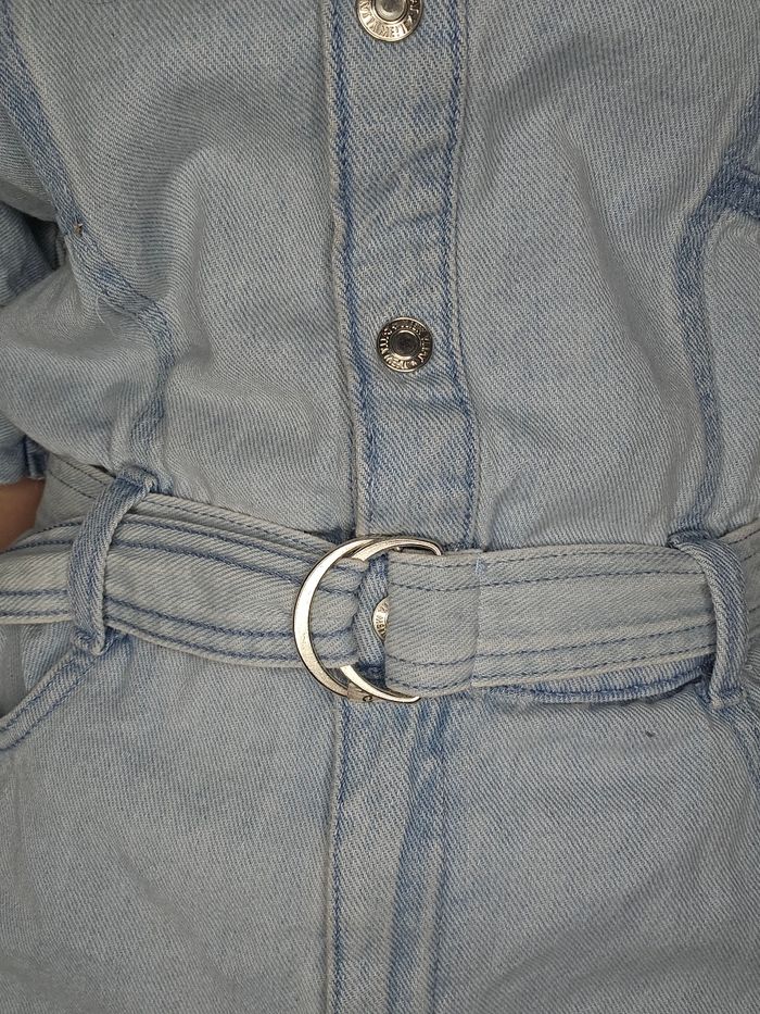 Combishort jean bleu avec ceinture taille S comme neuf - photo numéro 8