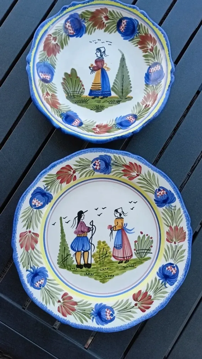 assiettes henriot quimper