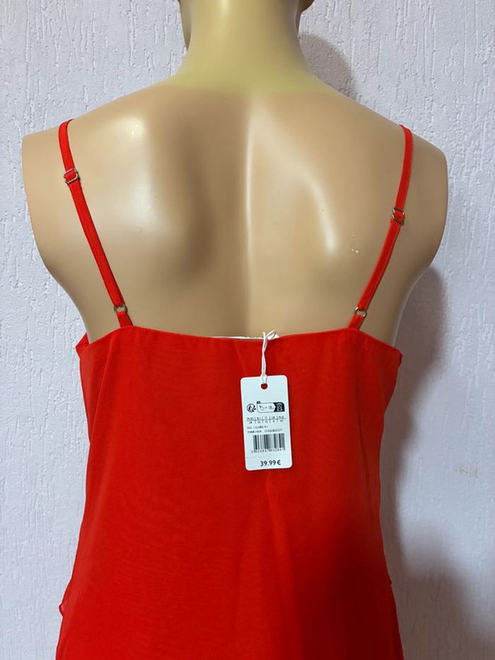 Robe d’été rouge Naf Naf - n e u v e - photo numéro 4