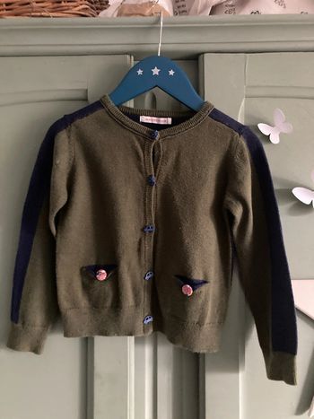 Gilet kaki bleu