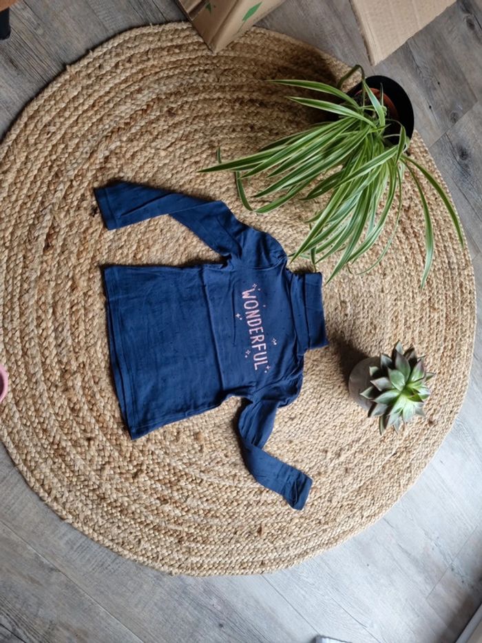 Sous-pull col roulé fille 4ans