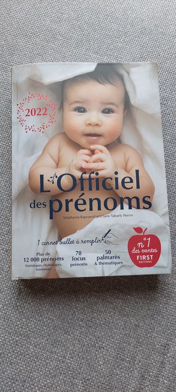 L'officiel des prénoms 2022