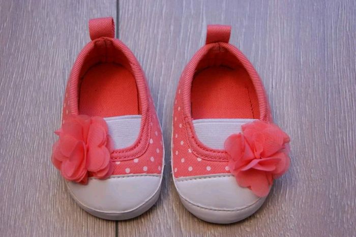 Chaussure/Chausson saumon.0/6 mois.
