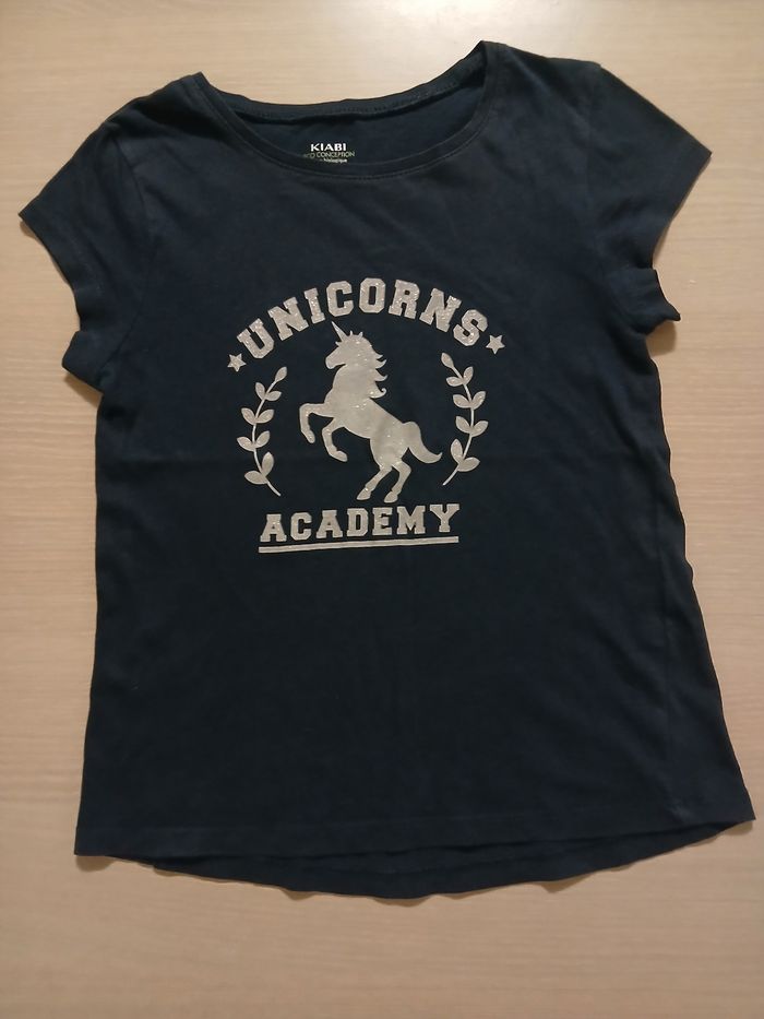 Tee shirt fille en coton taille 8 ans marque kiabi tres bonne etat - photo numéro 5