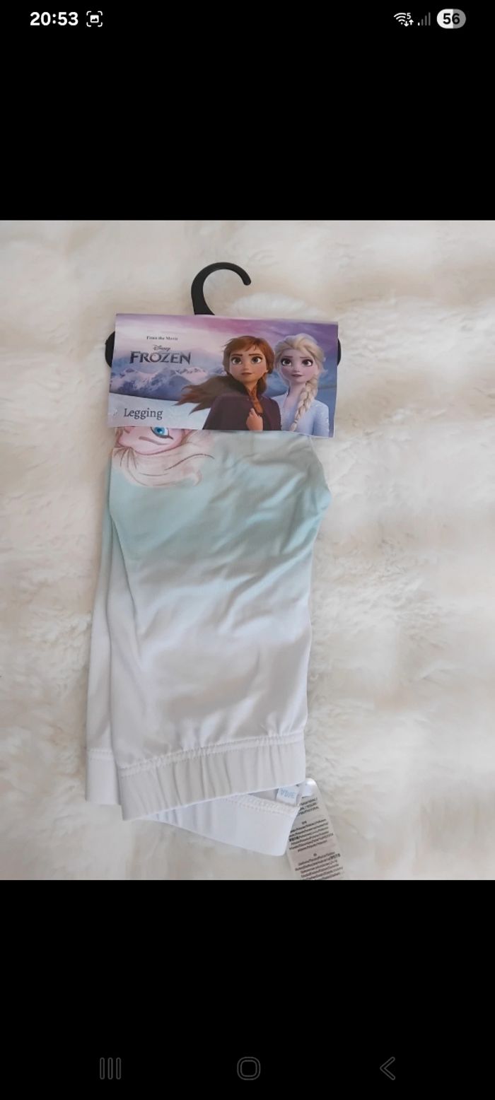 Legging Reine des neiges Disney neuf 3/4 ans - photo numéro 6