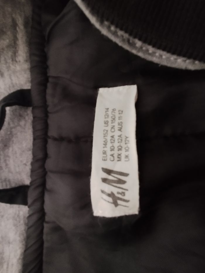 Manteau bombers noir, H&M, T12A - photo numéro 4