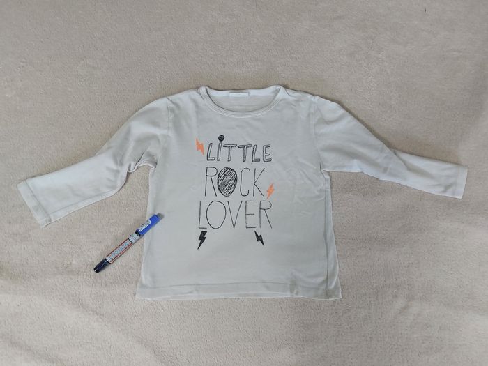 Lot rouge et blanc  T shirt ML 24 mois - photo numéro 4