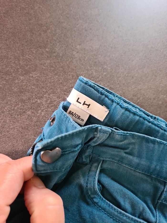 Jean bleu/ vert - photo numéro 3