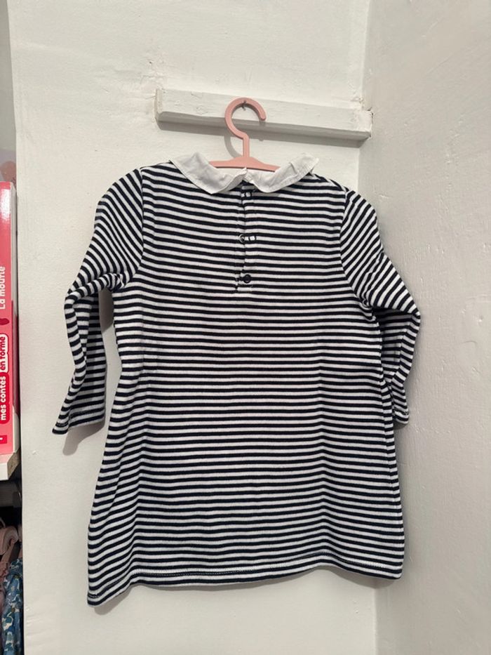 Robe marinière bébé 24M - photo numéro 2
