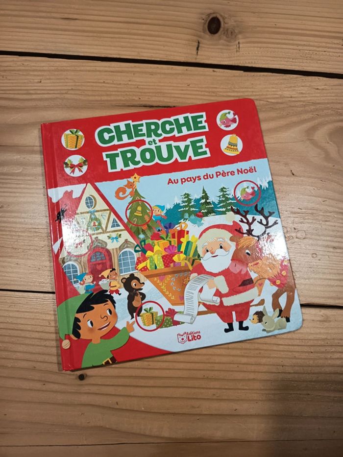 Livre cherche et trouve au pays du père noël