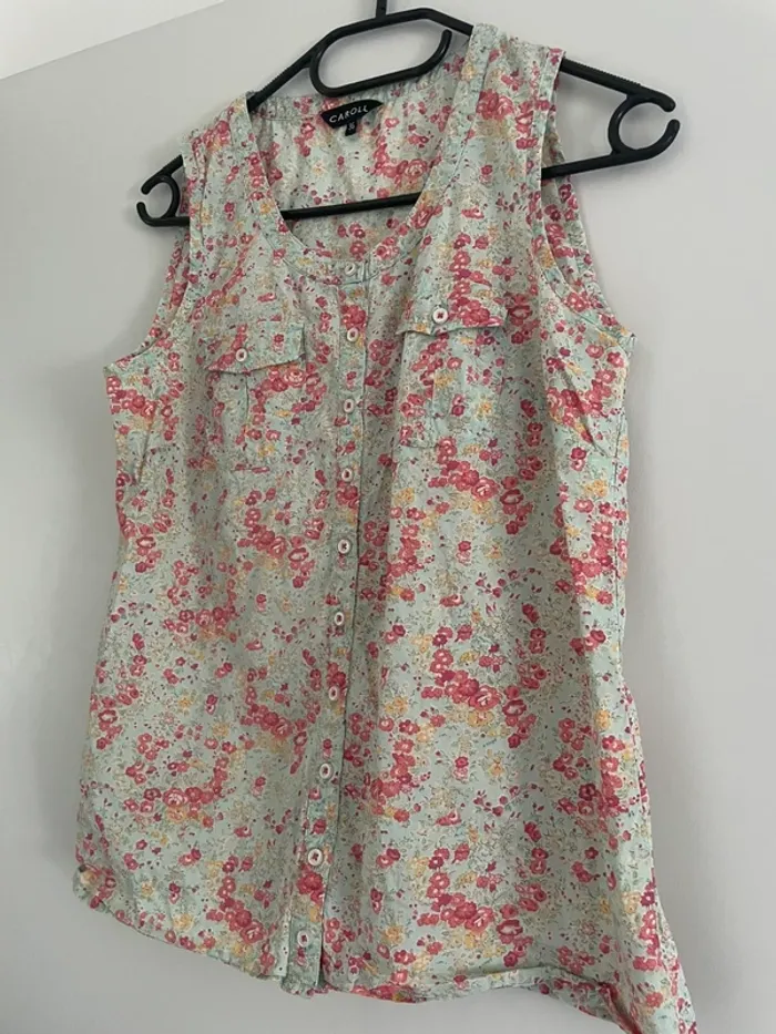 Blouse fleurie Caroll 36 - photo numéro 4