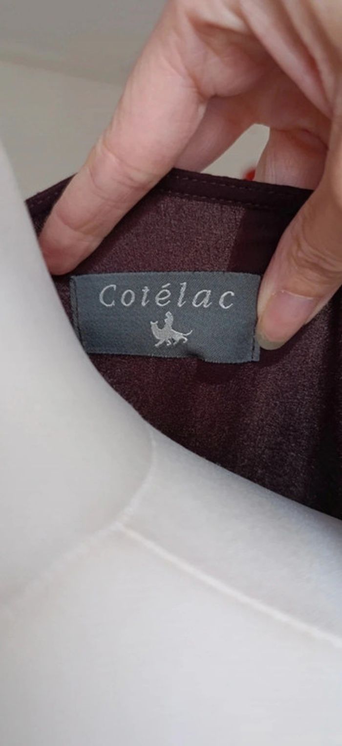 Robe Cotelac bordeaux taille 0 - comme neuve - photo numéro 2