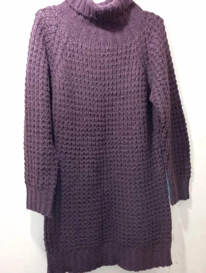 Robe grosse maille violet - photo numéro 3
