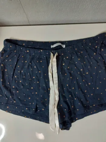 Shorty pyjama bleu imprimé