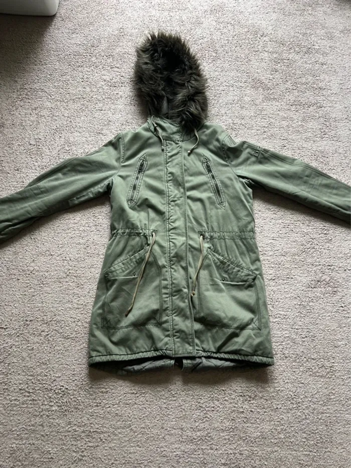 manteau vert femme - photo numéro 2