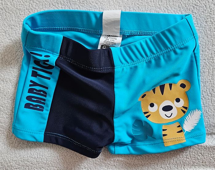 2 maillots de bain bleus garçon - Taille 2 ans - photo numéro 2