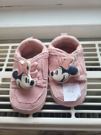 Chaussons bébé fille t17 ,disney minnie