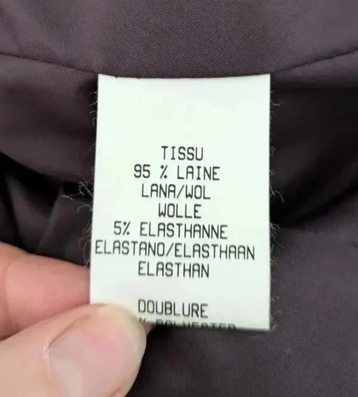 Tailleur 95% laine - 123 - taille 40/42 - photo numéro 7