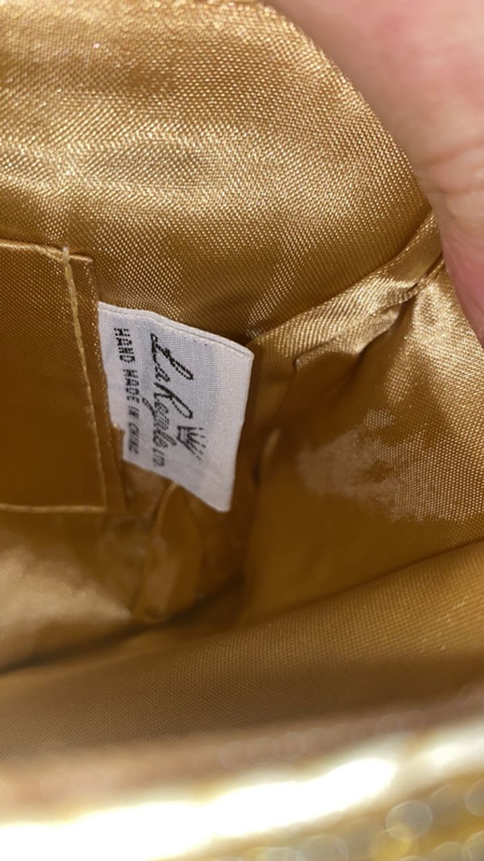 petite pochette dorée avec détails - photo numéro 2