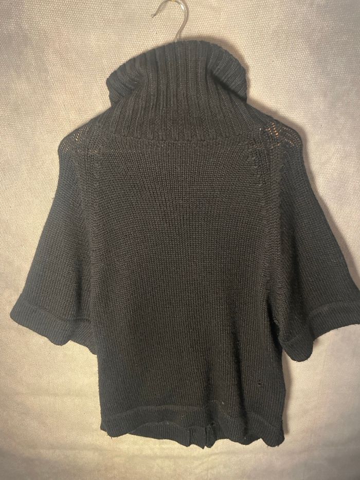 Gilet Sandro, noir, 50 % laine, très bon état - photo numéro 3