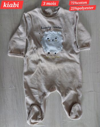 Grenouillère motif mouton fille 3 mois 