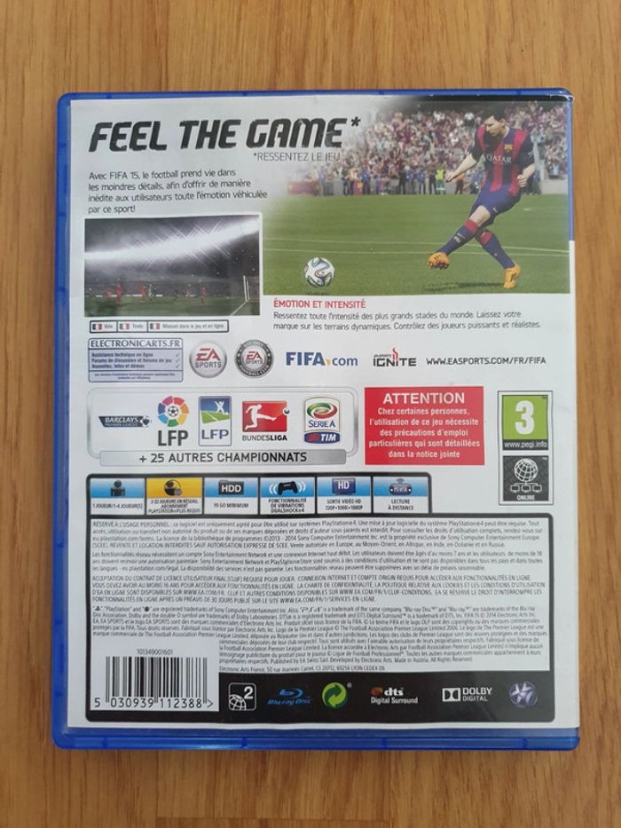 Jeux vidéo ps4 fifa 15 - photo numéro 2